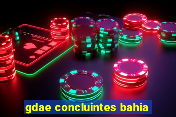 gdae concluintes bahia